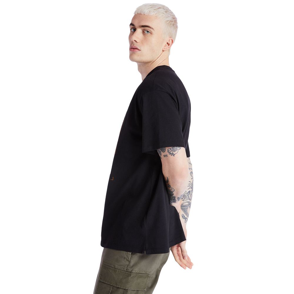 Camisetas Masculino - Timberland Ecoriginal Ek+ Short-Sleeve - QNFDU5390 - Pretas